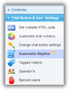 live chat automatic reply