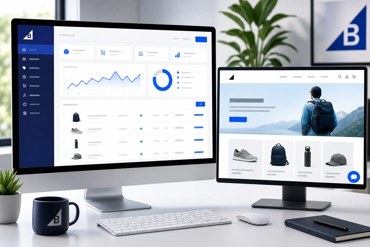 BigCommerce store with IMSupporting live chat widget installed