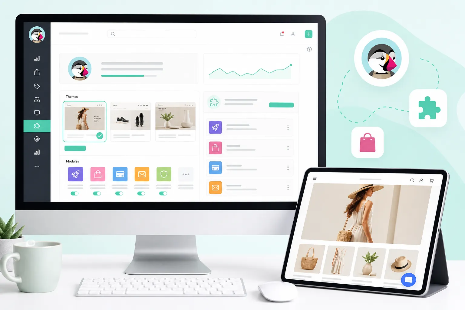 PrestaShop live chat installation preview
